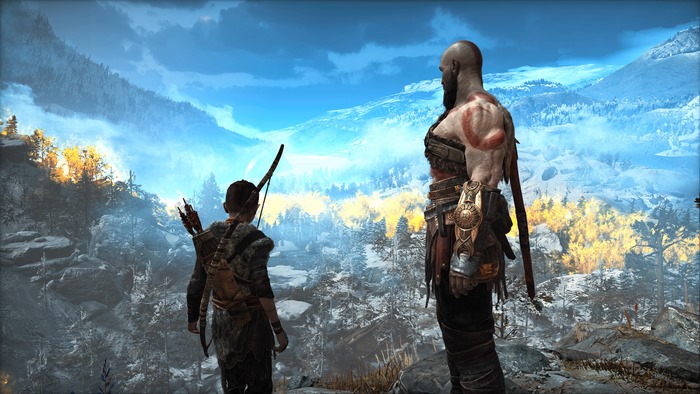 Kratos and Atreus from God of War 4