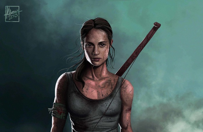 Lara Croft from Tomb Raider artwork by M. Kumar