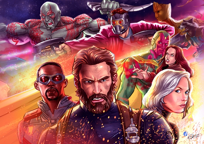 Avengers: Infinity War Characters Artwork