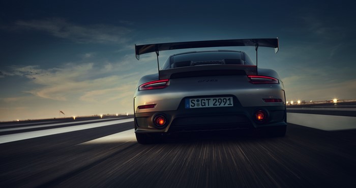 Porsche 911 GT2 RS on a runway