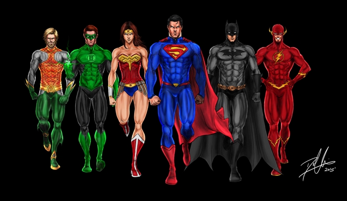 Justice League 4K Digital Art Featuring Iconic Superheroes