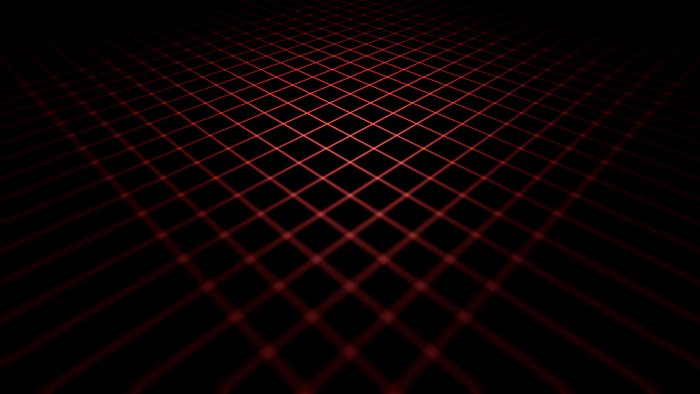 Red Grid Abstract 4K