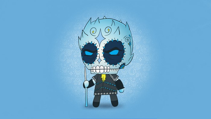White Walker from Game of Thrones in Sugar Skull Style