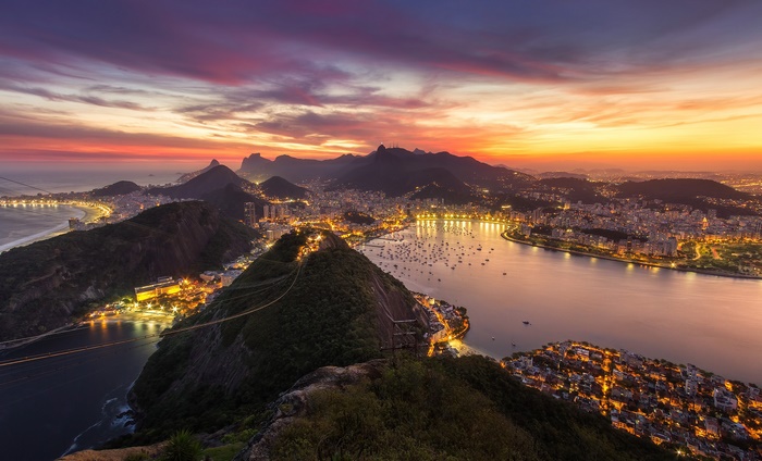 Sunset Over Rio de Janeiro Bay