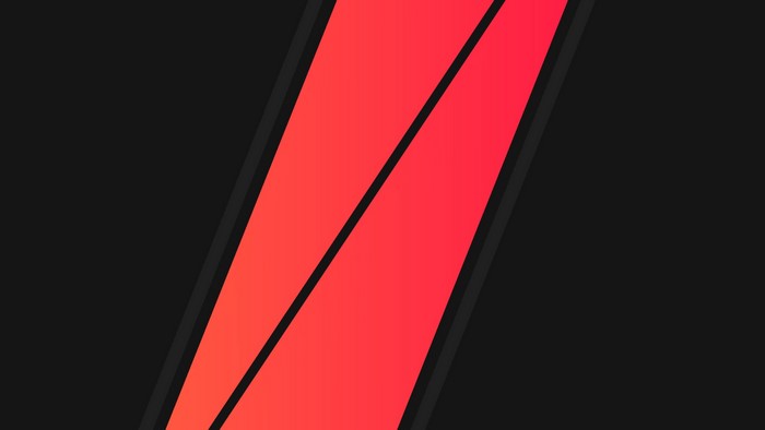 Minimalist abstract red and black geometric design