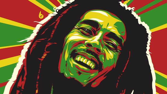 Bob Marley abstract artwork