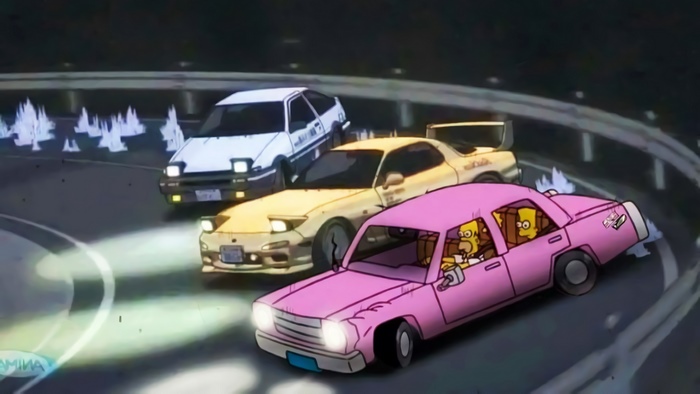 The Simpsons Drift Race in 4K