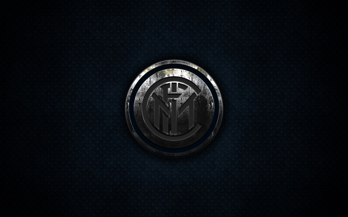 Inter Milan logo on a dark textured background