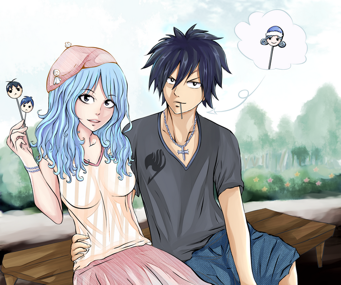 Gray Fullbuster and Juvia Lockser from Fairy Tail