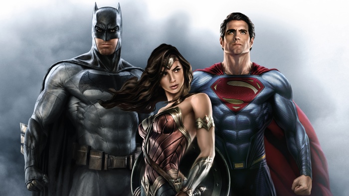 Batman, Superman, and Wonder Woman from Justice League