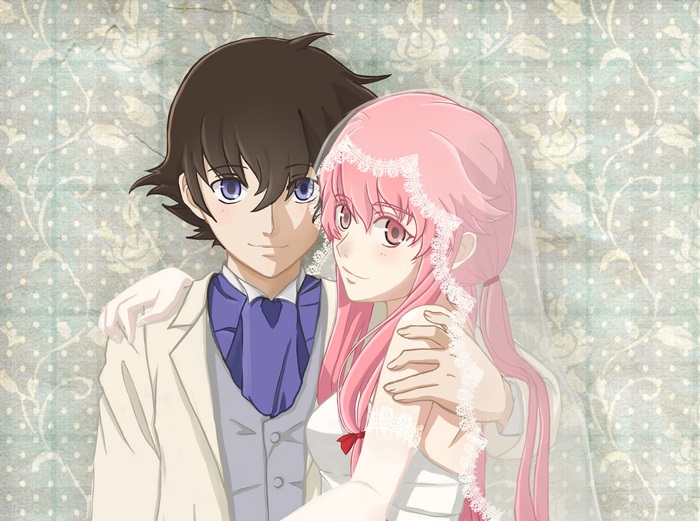 Yukiteru Amano and Yuno Gasai from Future Diary