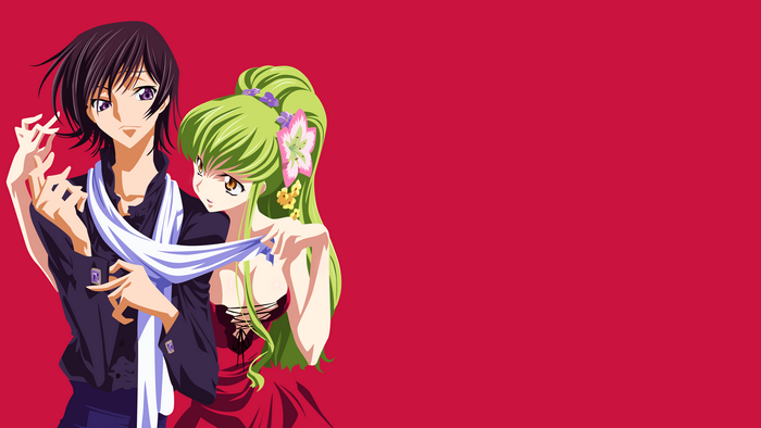 Lelouch Lamperouge and C.C. from Code Geass