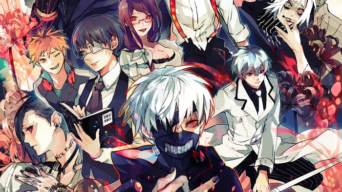 Tokyo Ghoul:re characters collage