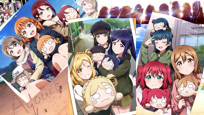 Love Live! Sunshine!! characters collage