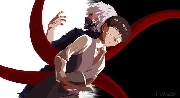 Ken Kaneki from Tokyo Ghoul with Kagune