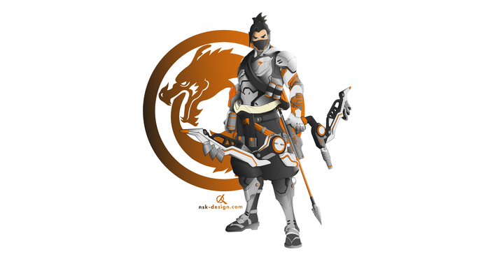 Hanzo from Overwatch with Dragon Symbol