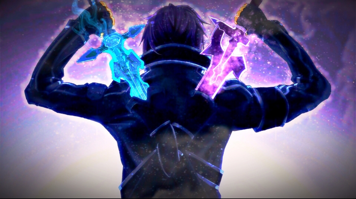 Kirito Duel Wielding Swords in Sword Art Online
