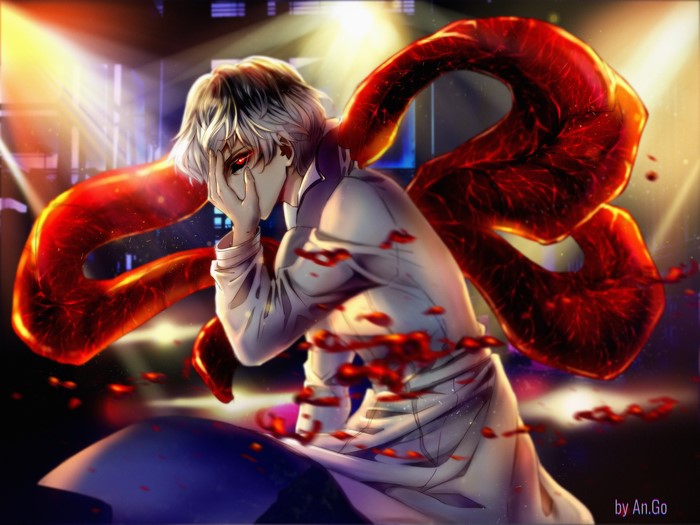 Haise Sasaki with Red Kagune from Tokyo Ghoul:re
