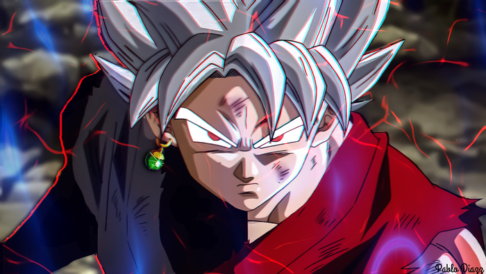 Black Goku Intense Battle Stance Dragon Ball Super