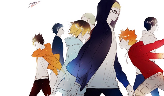 Haikyuu!! Characters walking
