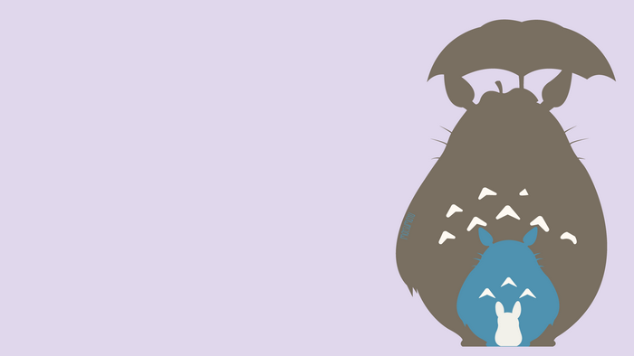 Totoro and Chibi Totoro from My Neighbor Totoro