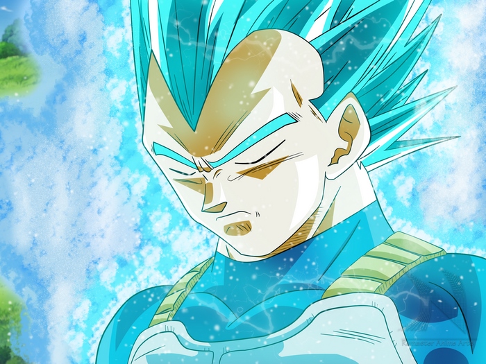 Vegeta in Super Saiyan Blue Form
