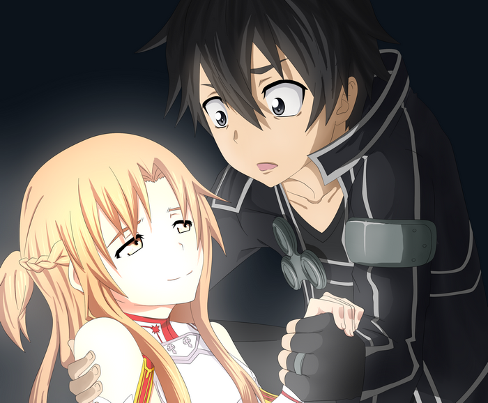 Kirito and Asuna from Sword Art Online