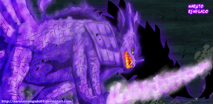 Naruto Susanoo vs Kurama Battle