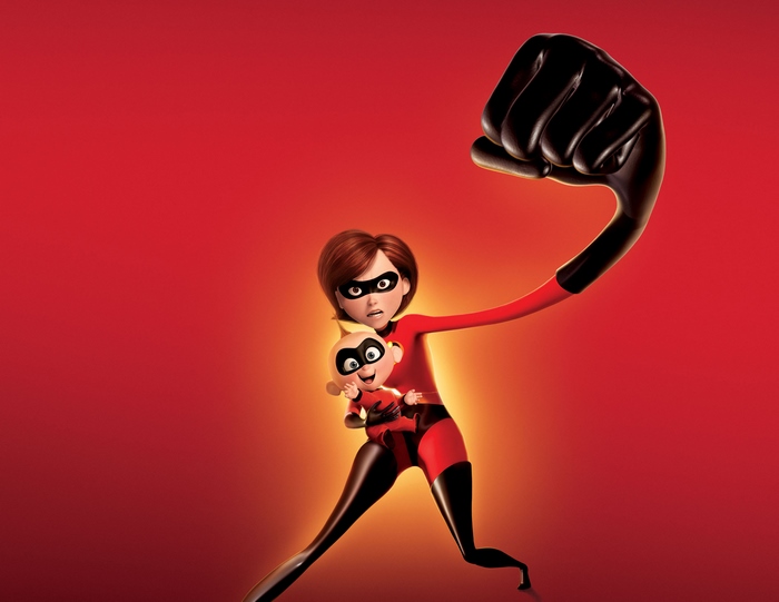 Elastigirl and Jack-Jack from The Incredibles