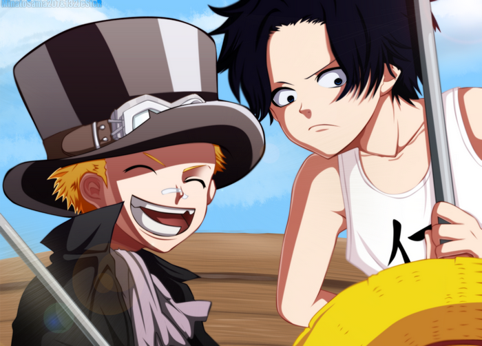 Sabo and Portgas D. Ace from One Piece