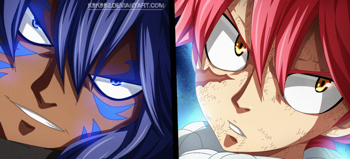 Acnologia and Natsu Dragneel from Fairy Tail