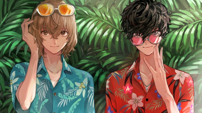 Goro Akechi and Joker from Persona 5