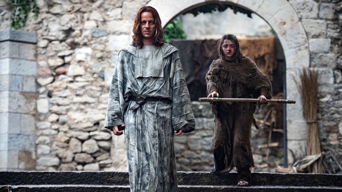 Arya Stark and Jaqen H'ghar from Game of Thrones