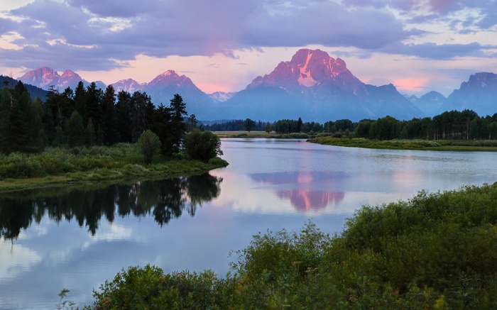 Grand Teton National Park at sunset
