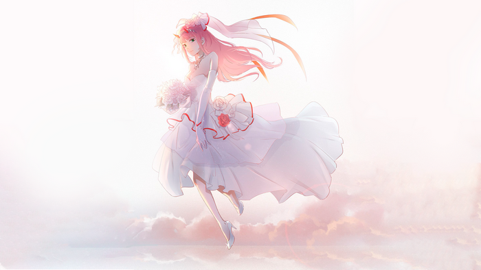 Zero Two in a Wedding Dress