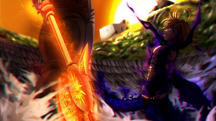Meliodas and Escanor from The Seven Deadly Sins