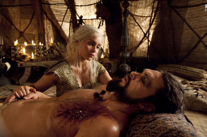 Daenerys Targaryen and Drogo from Game of Thrones
