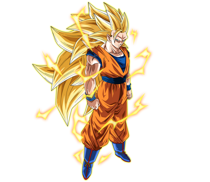 Goku Super Saiyan 3 Powerful Aura