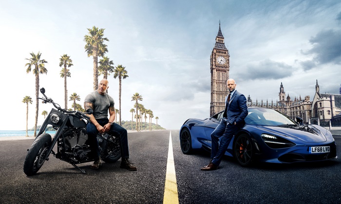 Dwayne Johnson and Jason Statham from Hobbs & Shaw in 4K