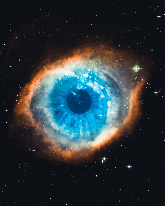 The Eye of the Helix Nebula in Deep Space