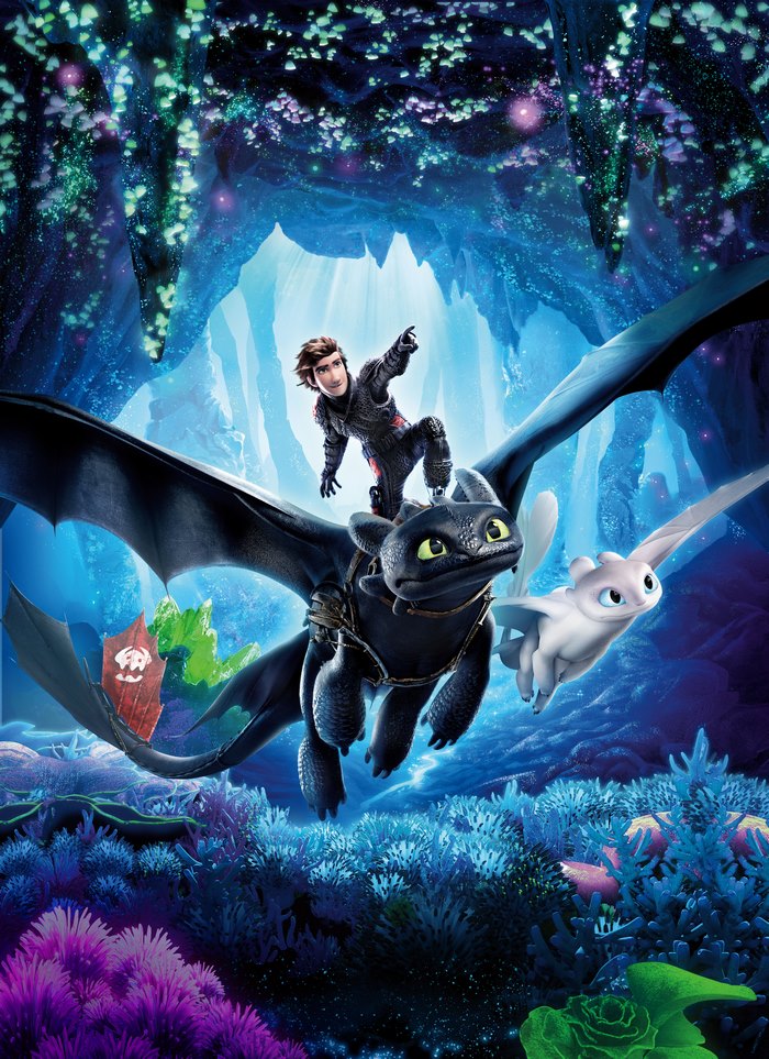 Hiccup and Toothless from How to Train Your Dragon: The Hidden World