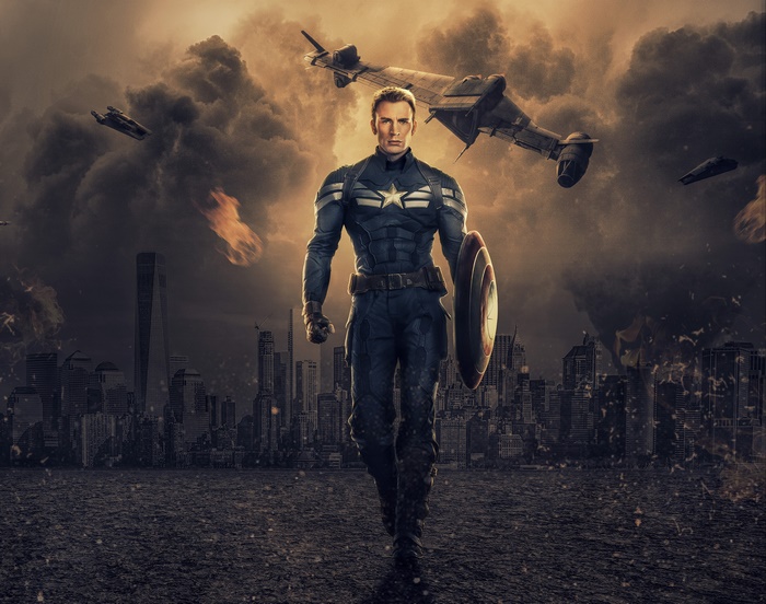 Captain America from Marvel Comics in 4K
