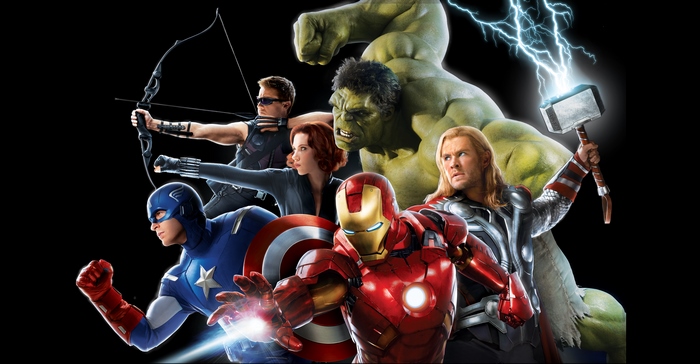 Avengers Assemble: Iron Man, Captain America, Thor, Hulk, Hawkeye, Black Widow