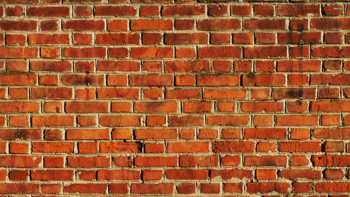 Red brick wall texture