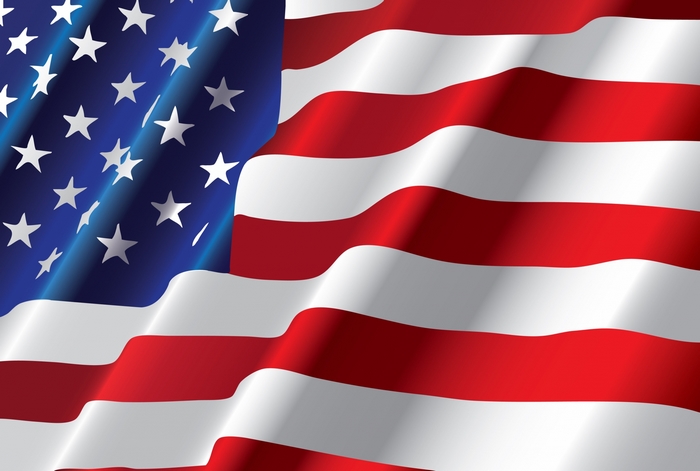 American Flag Waving