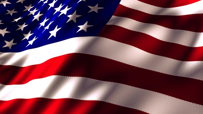 American Flag Waving