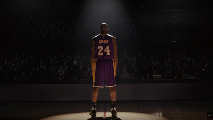 Kobe Bryant Standing on Basketball Court