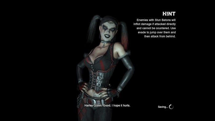 Harley Quinn from Batman: Arkham Knight loading screen