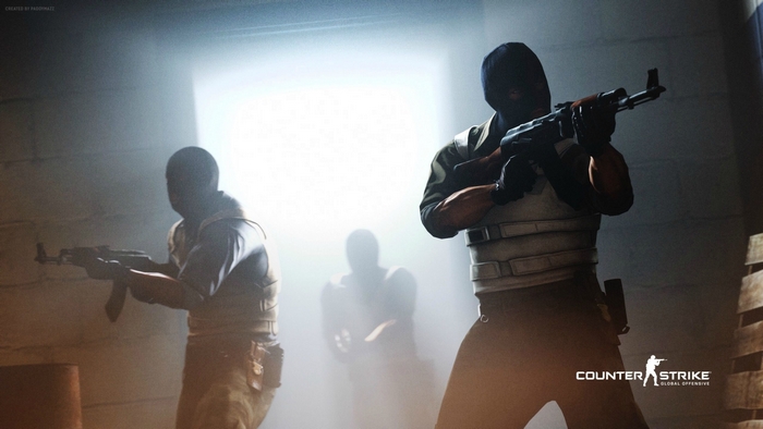 Counter-Strike: Global Offensive terrorists with AK-47s