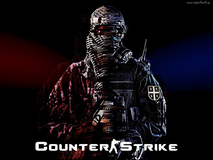 Counter-Strike Soldier with Gas Mask and Radio